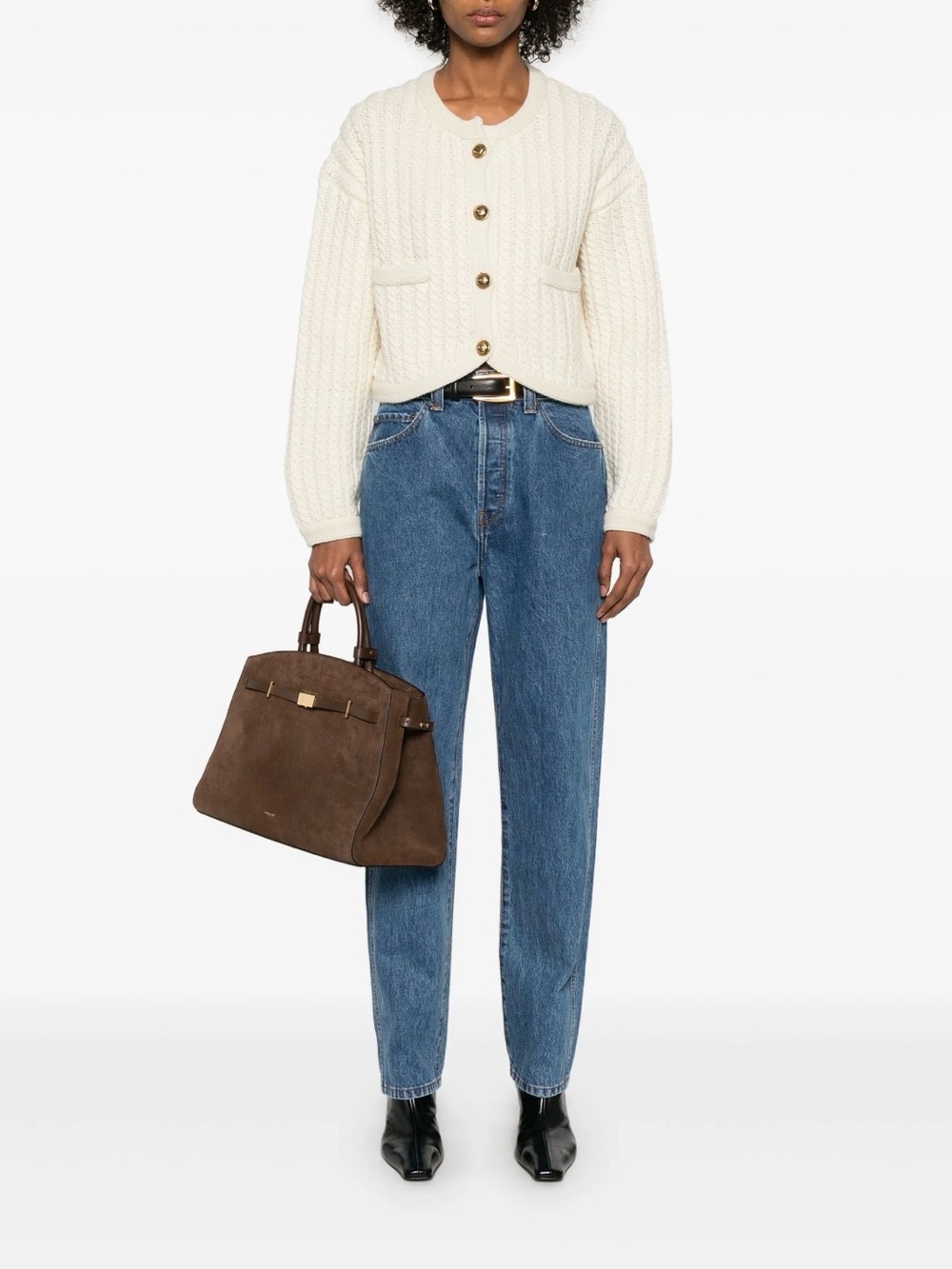 Khaite high rise tapered jeans - Picture 2 of 6